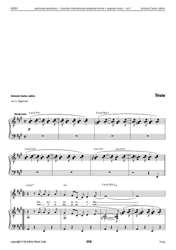 Partitura da música Triste v.9