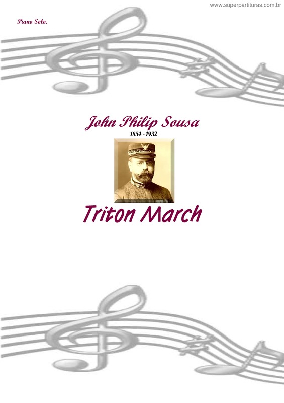 Partitura da música Triton March