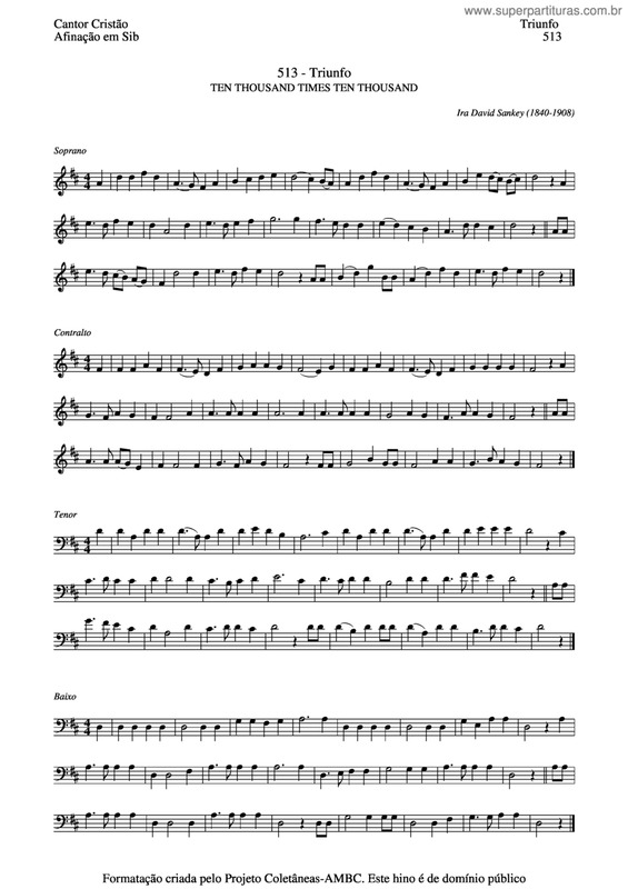 Partitura da música Triunfo v.7