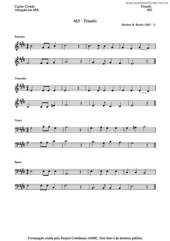 Partitura da música Triunfo v.8