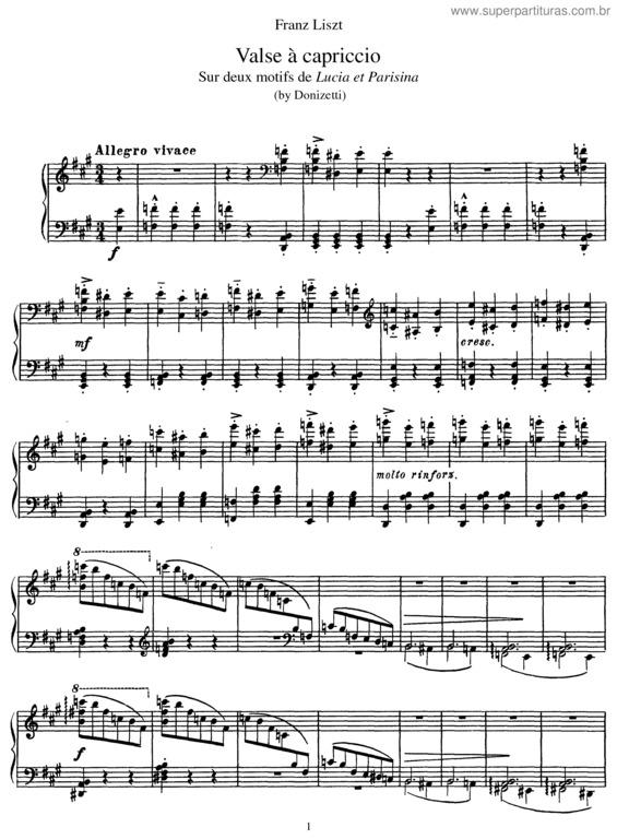 Partitura da música Trois Caprice-Valses v.3