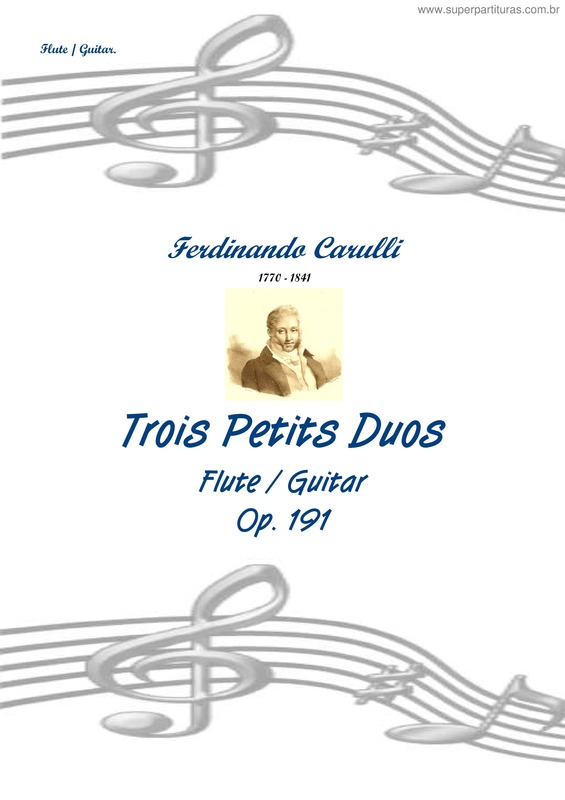 Partitura da música Trois Petit Duos v.5