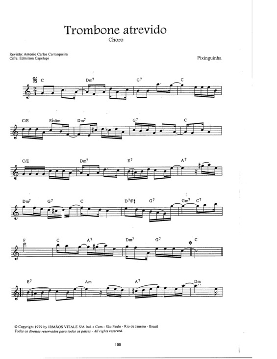 Partitura da música Trombone Atrevido v.4
