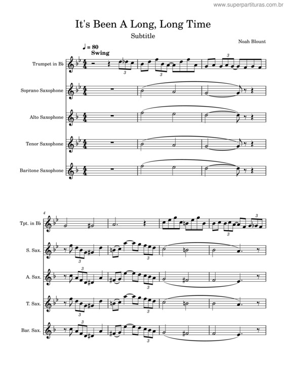 Partitura da música Tsatb Its Been A Long Long Time – Harry James Orchestra It`S Been A Long, Long Time