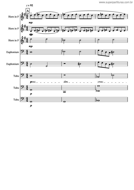 Partitura da música Tsunami Brass Full Ensemble 2018