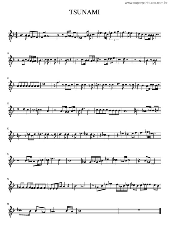 Partitura da música Tsunami v.16