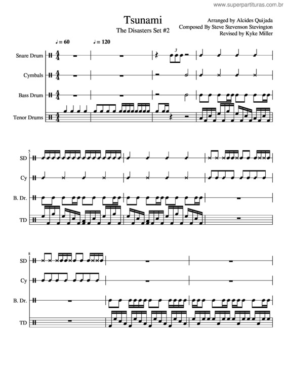 Partitura da música Tsunami v.17