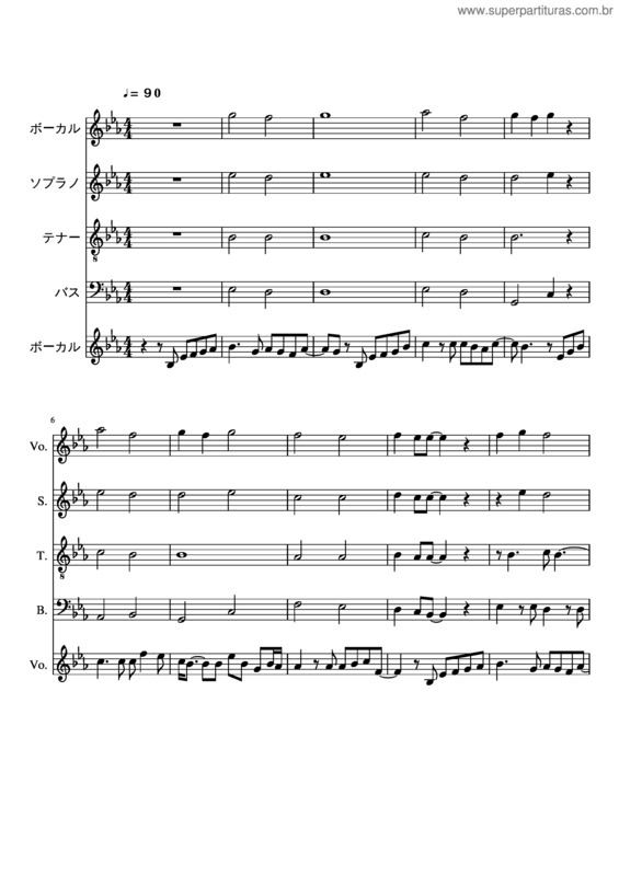 Partitura da música Tsunami v.22