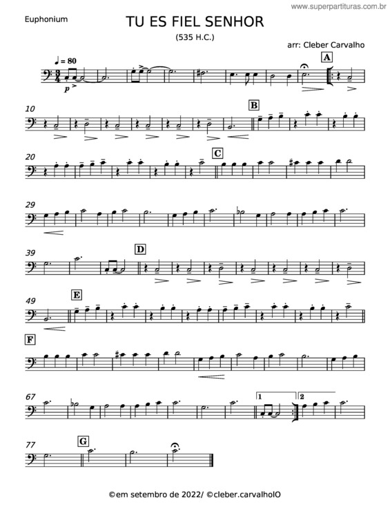 Partitura da música Tu És Fiel, Senhor v.11