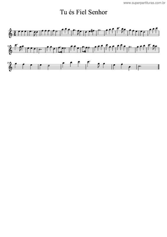 Partitura da música Tu És Fiel Senhor v.12
