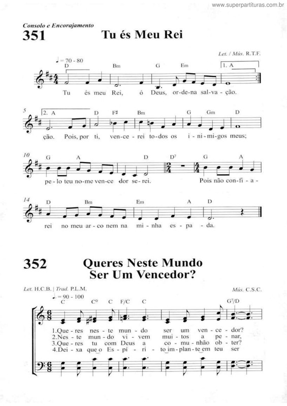 Partitura da música Tu És Meu Rei v.2