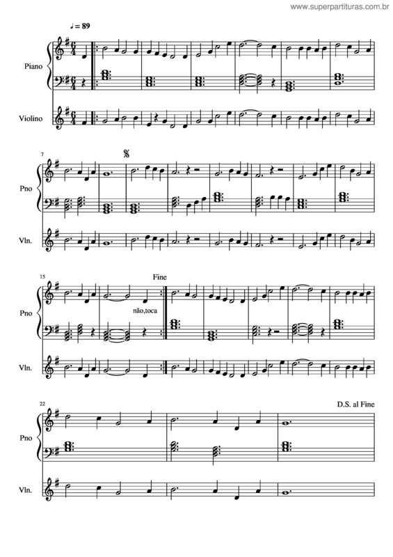 Partitura da música Tu És Minha Porção