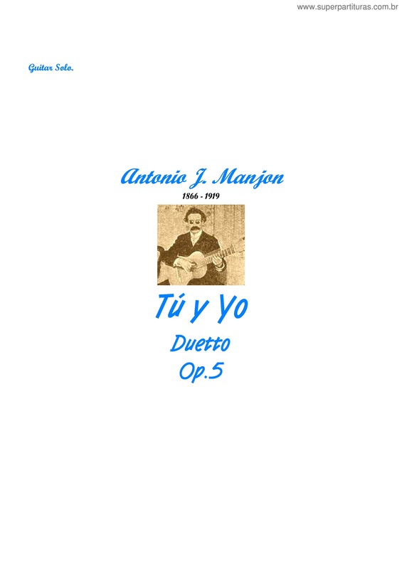 Partitura da música Tú y Yo v.2