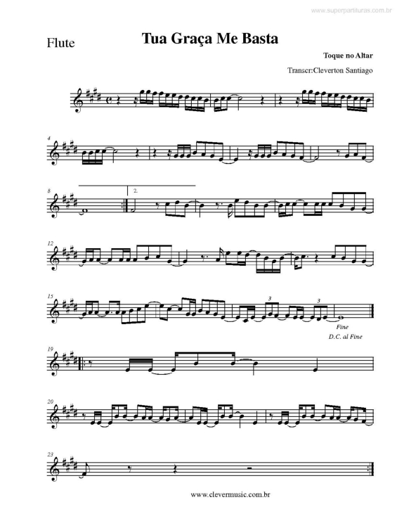 Partitura da música Tua Graça Me Basta v.2