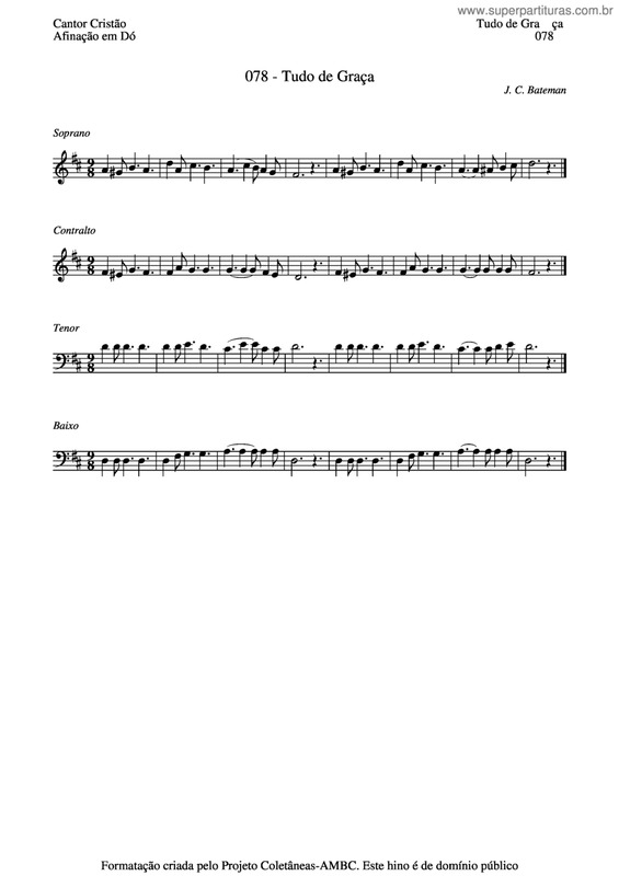 Partitura da música Tudo De Graça v.2