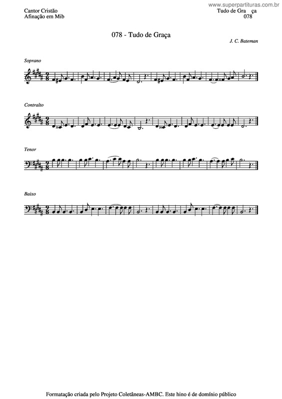 Partitura da música Tudo De Graça v.4