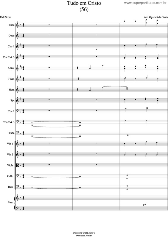 Partitura da música Tudo Em Cristo - 56 HC