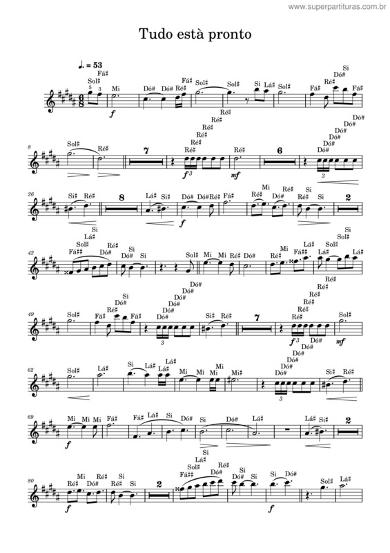 Partitura da música Tudo Esta Pronto Icm – Victor Emanuel De Melo Tudo Esta Pronto Icm – Sax Tenor.Xml