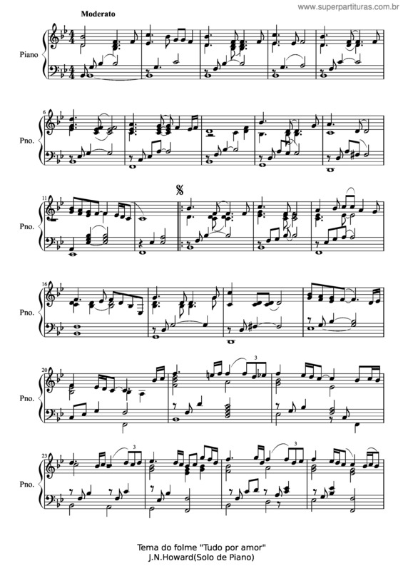 Partitura da música Tudo Por Amor v.6