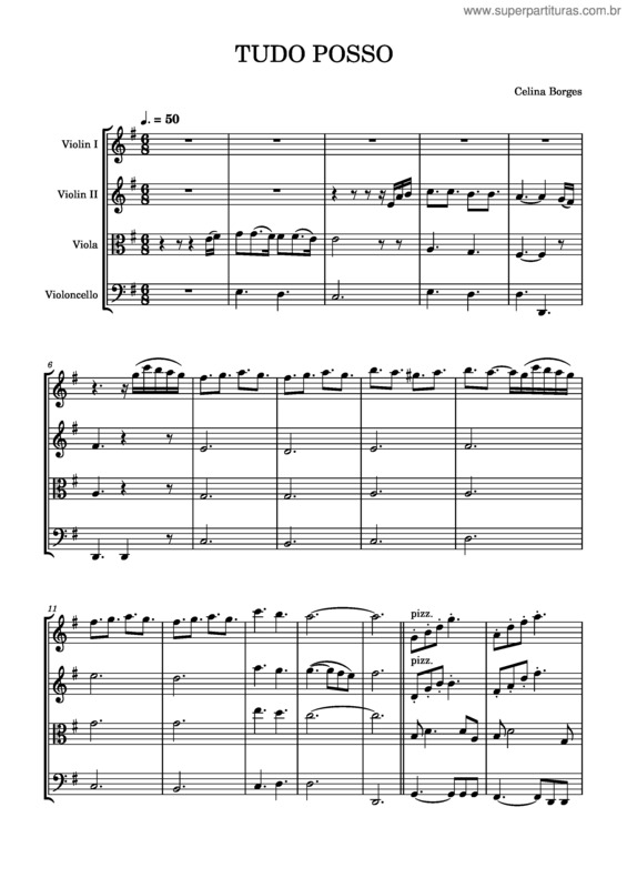 Partitura da música Tudo Posso
