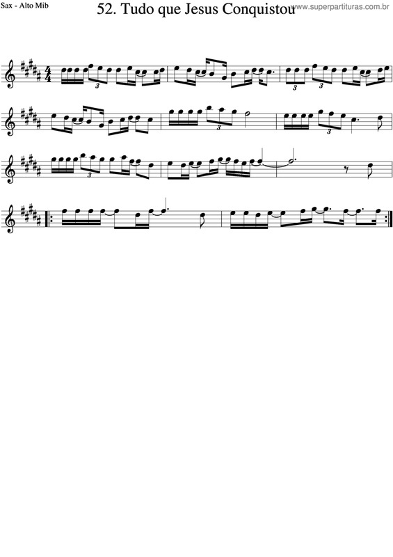 Partitura da música Tudo Que Jesus Conquistou v.2