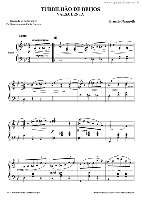 Partitura da música Turbilhão De Beijos