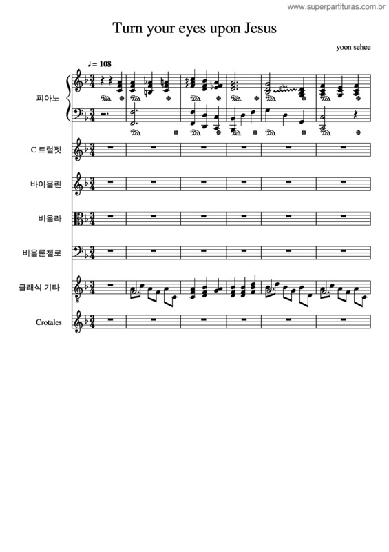 Partitura da música Turn Your Eyes Upon Jesus v.10