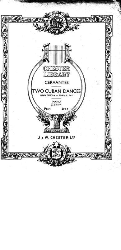 Partitura da música Two Cuban Dances