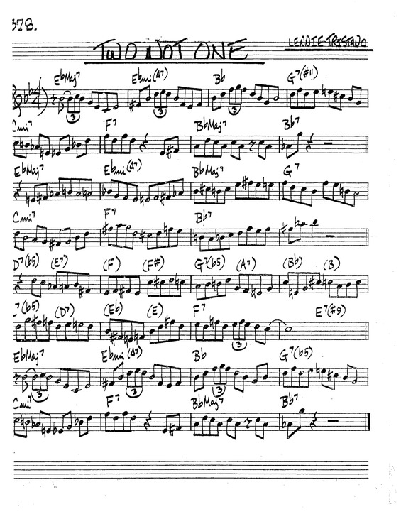 Partitura da música Two Not One v.2