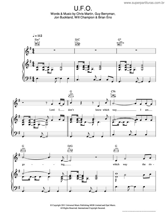 Partitura da música U Remind Me v.2