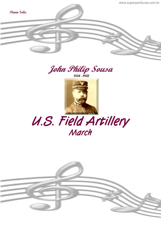 Partitura da música U.S. Field Artillery