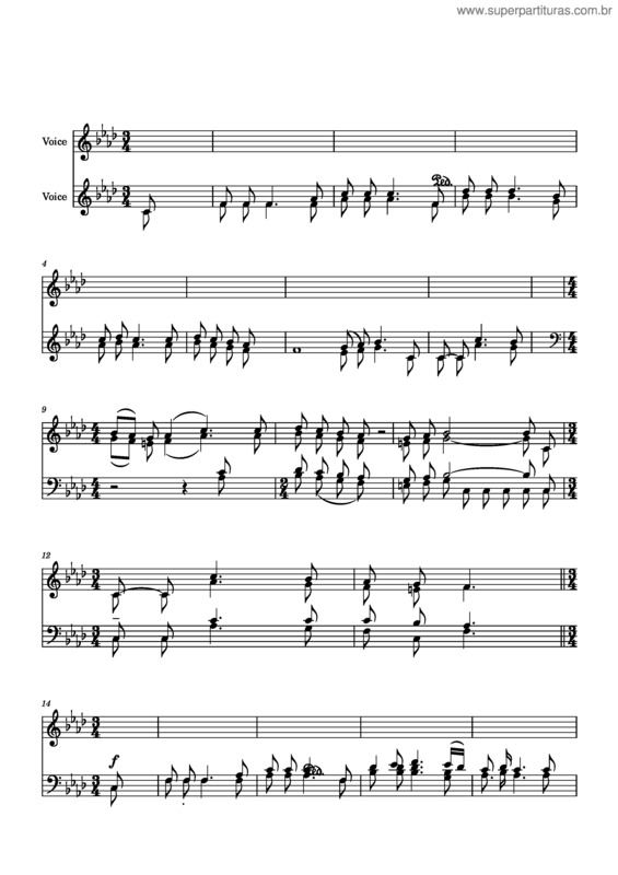 Partitura da música Ukrainian Folk Song – Misc Traditional Ukrainian Folk Song – Oi U Vushnevomu Sadu