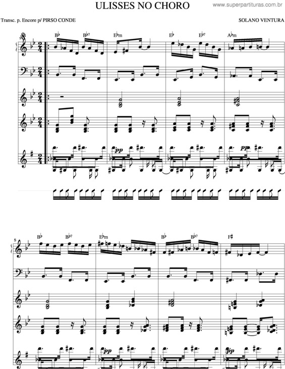 Partitura da música Ulisses No Choro v.5