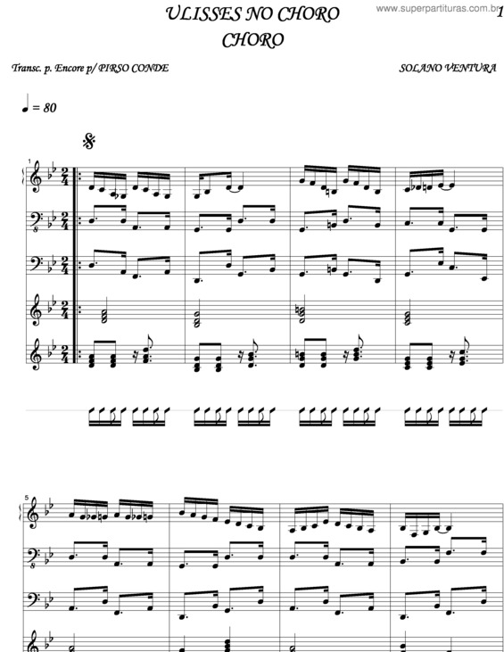 Partitura da música Ulisses No Choro v.6