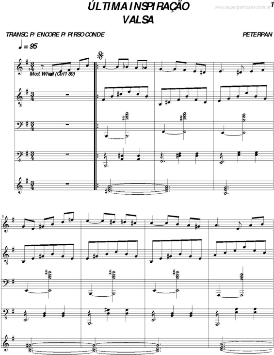 Partitura da música Última Inspiração v.2