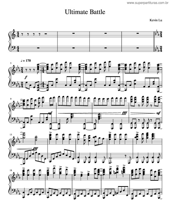 Partitura da música Ultimate Battle Ultra Instinct Goku