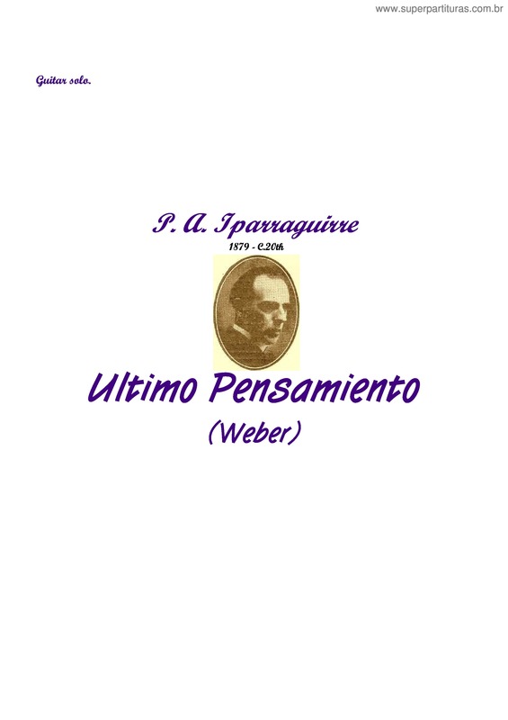 Partitura da música Ultimo Pensamiento