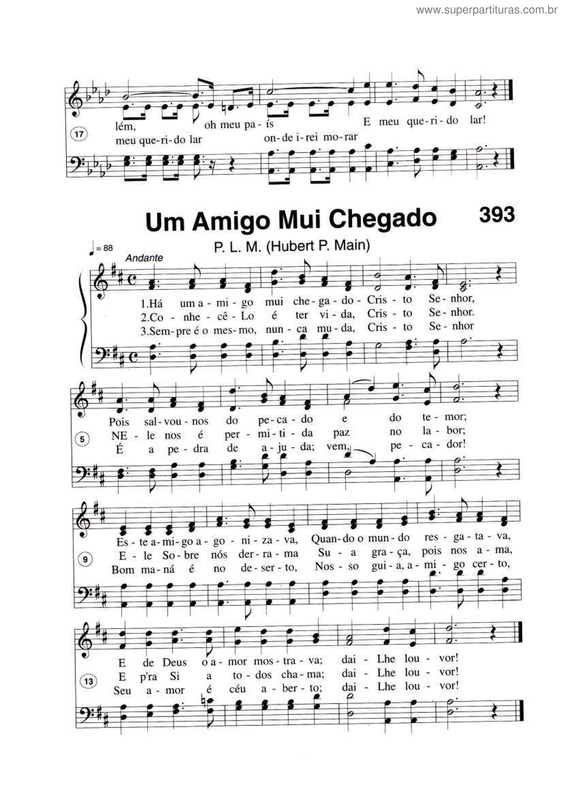 Partitura da música Um Amigo Mui Chegado