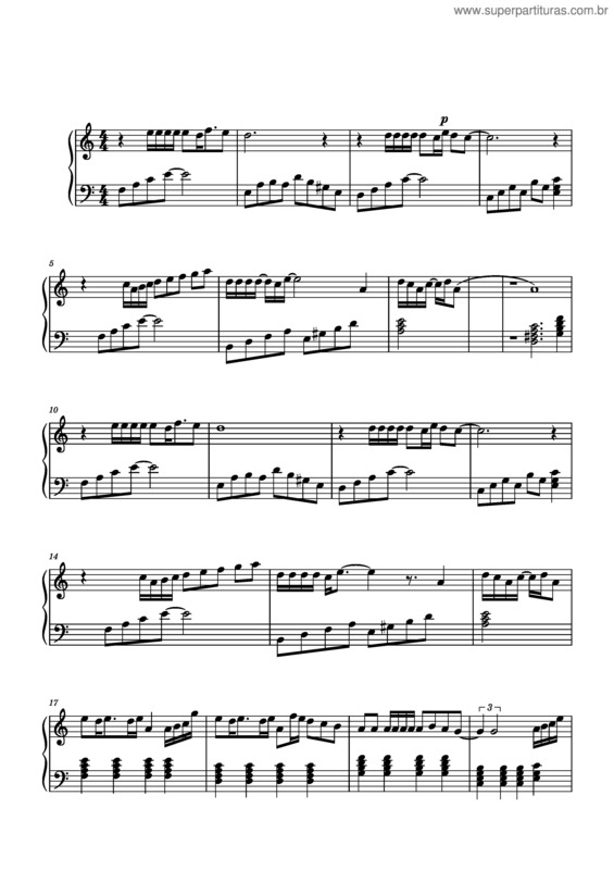 Partitura da música Um Amor Puro – Djavan