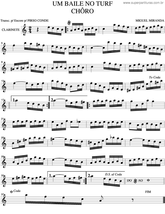 Partitura da música Um Baile No Turf