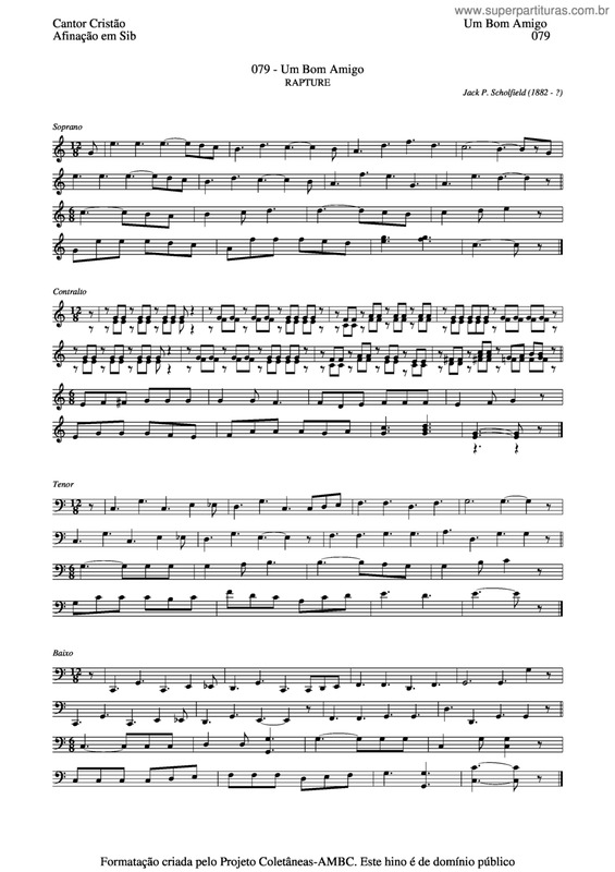 Partitura da música Um Bom Amigo v.5
