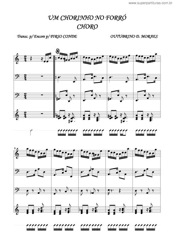 Partitura da música Um Chorinho No Forro v.3