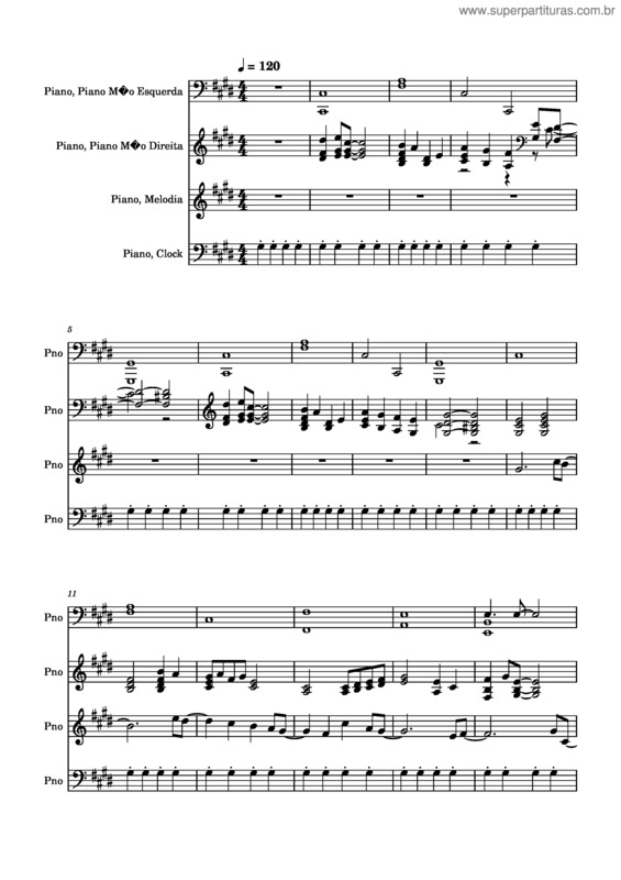 Partitura da música Um Dia Um Adeus v.4