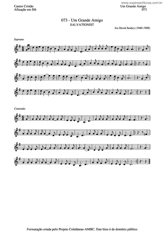 Partitura da música Um Grande Amigo v.3