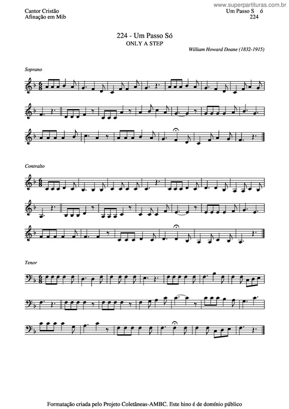 Partitura da música Um Passo Só v.4