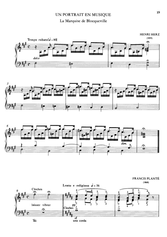 Partitura da música Un Portrait En Musique S.190