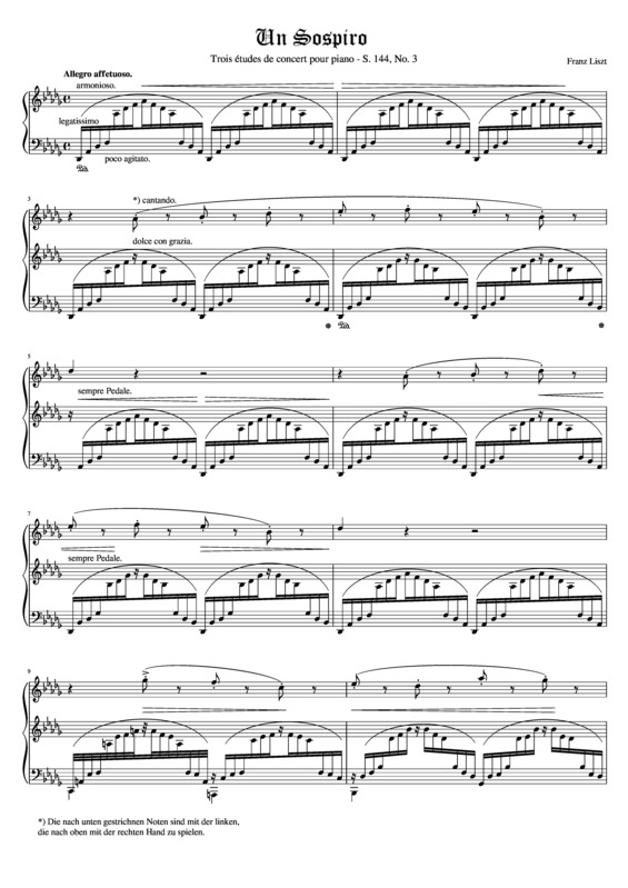 Partitura da música Un Sospiro