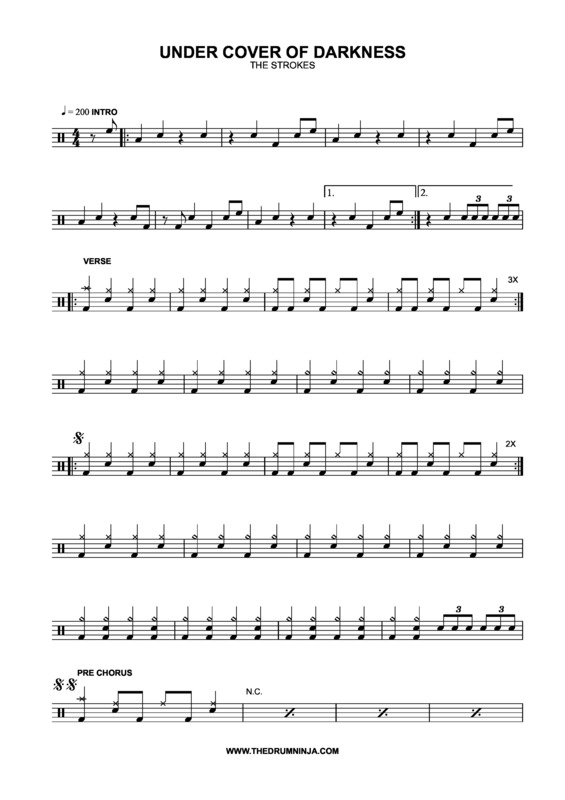 Partitura da música Under Cover Of Darkness