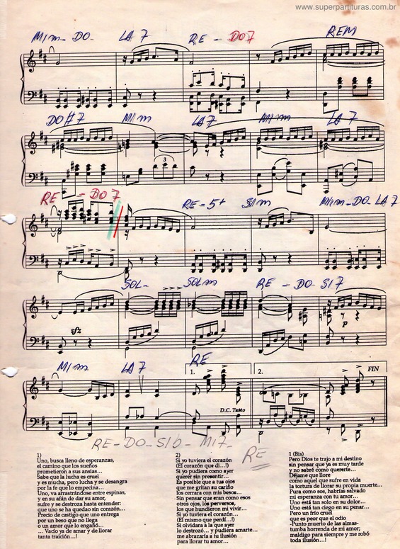 Partitura da música Uno      -   Pag 2