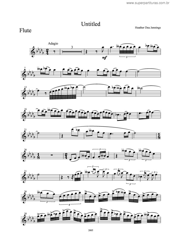 Partitura da música Untitled v.2